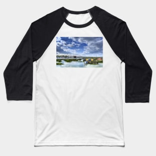 Tollesbury Harbour Baseball T-Shirt